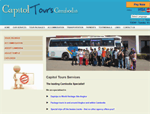 Tablet Screenshot of capitoltourscambodia.com